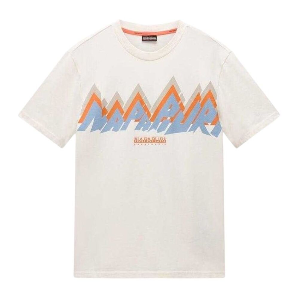 Napapijri Mens Fiemme Crew Neck Oversized T-Shirt / Beige